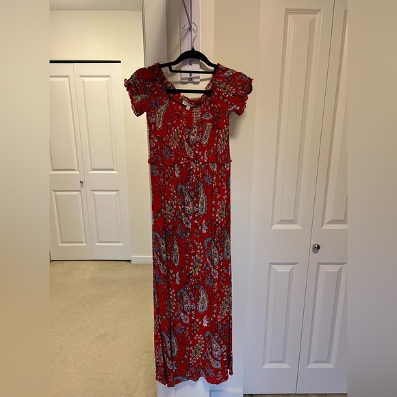 Patrons of Peace Red Bohemian Dress - Picture 2 of 4